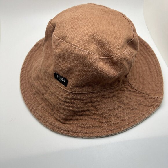 RUBI Reversible Canvas Bucket Hat Women's Cap Wide Brim Travel Packable GR47 - Picture 1 of 3
